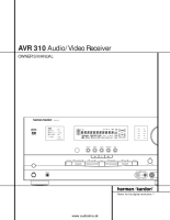 Harman-Kardon AVR-310-Owners-Manual
